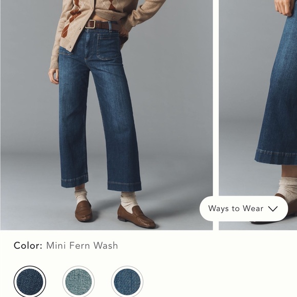 Anthropologie The Colette High-Rise wide Leg Women's Jeans - Picture 2 of 4